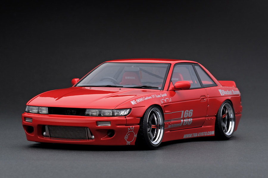 IG1130 1/18 Rocket Bunny S13 V1 Red | LINE UP | [公式] ignition
