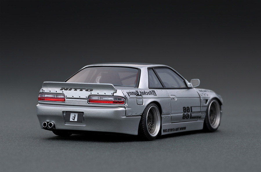 IG1179 1/43 Rocket Bunny S13 V1 Silver | LINE UP | [公式] ignition