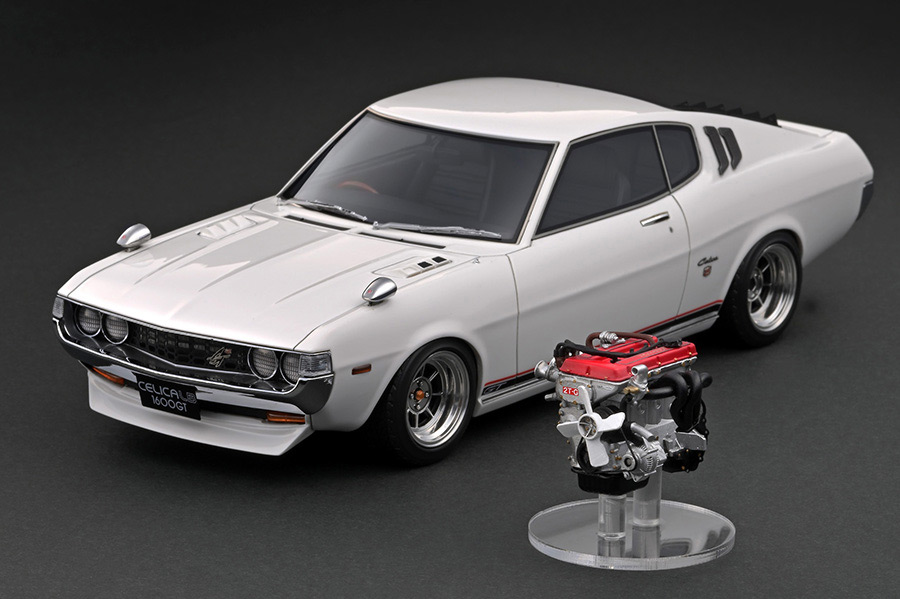 IG2605 1/18 Toyota Celica 1600GT LB (TA27) White With Engine