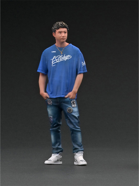 IG2647 1/18 LB-WORKS Charasuka 2Door White / Green With Mr. Hyuma