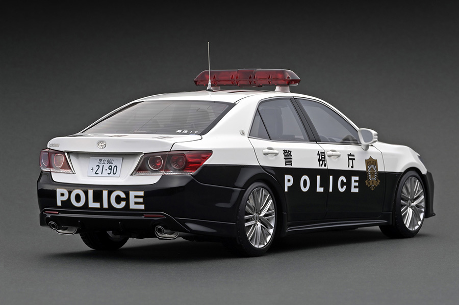 IG2190 1/18 Toyota Crown (GRS214) 警視庁高速道路交通警察隊車両 17