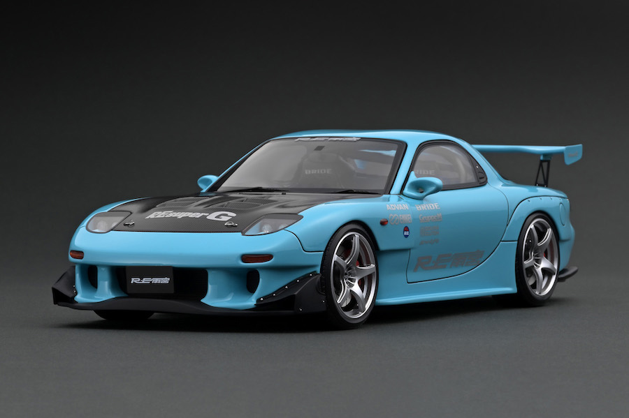 IG2231 1/18 MAZDA RX-7 (FD3S) RE Amemiya Light Blue | LINE UP