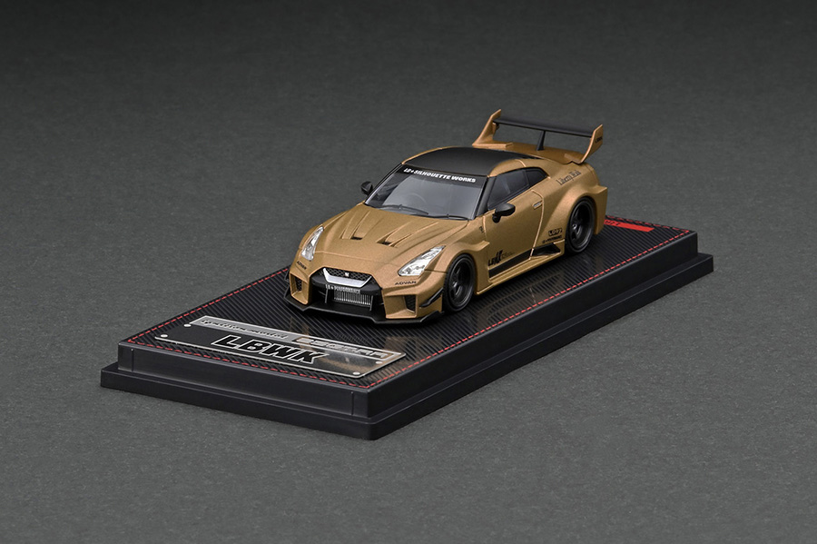 IG2383 1/64 LB-Silhouette WORKS GT Nissan 35GT-RR Matte Gold