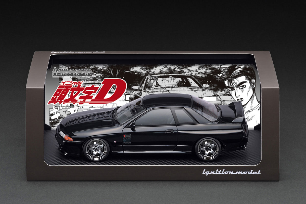 IG3544 1/18 INITIAL D Nissan Skyline GT-R V-spec II (BNR32) Black