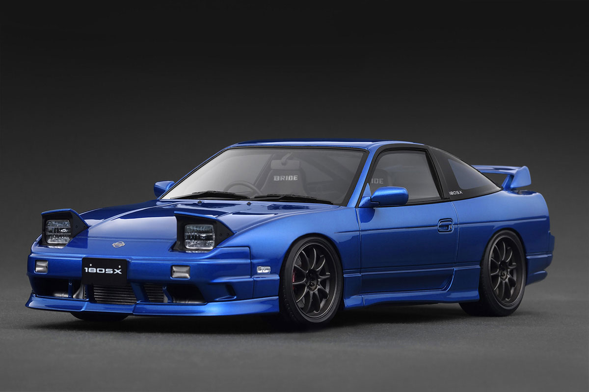 IG3766 1/18 Nissan 180SX TYPE X (RPS13) Blue Metallic | LINE UP