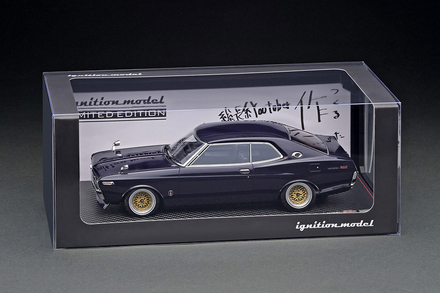 IG3009 1/18 Nissan Laurel 2000SGX (C130) Purple With Mr.Sata Late