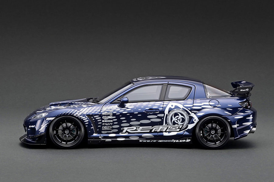 IG3243 1/18 Mazda RX-8 (SE3P) RE Amemiya Blue Metallic With Mr