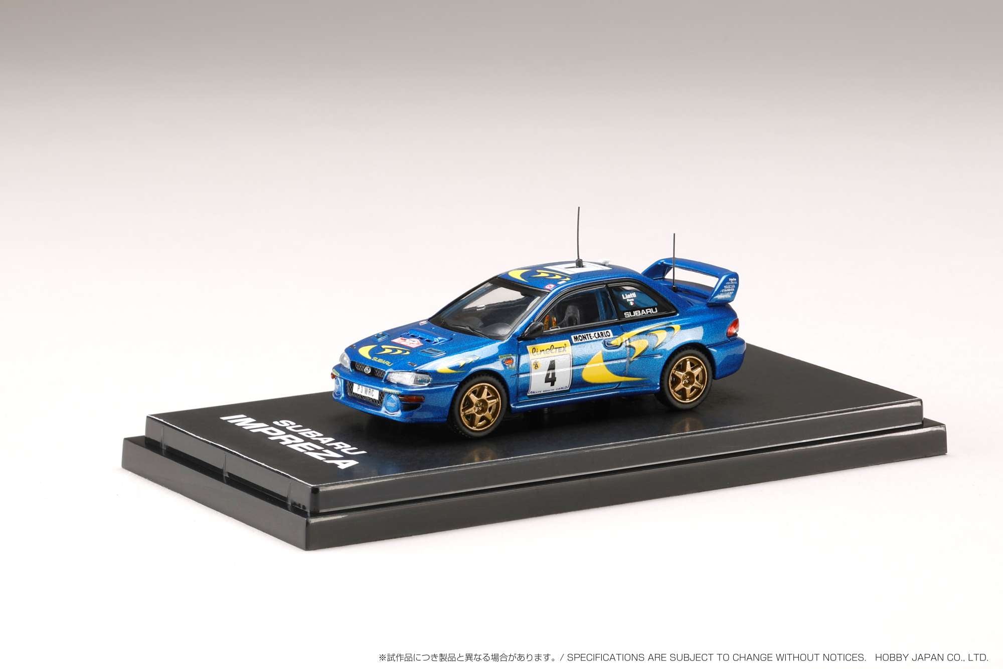 Hobby Japan HJR642041B SUBARU IMPREZA WRC 1997 #4 (MONTE CARLO