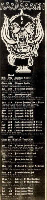 1982-03-22 - The Official Motörhead Website