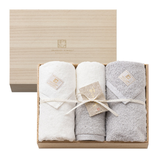 今治謹製 極上タオル superior 木箱入り バスタオル2枚・フェイス