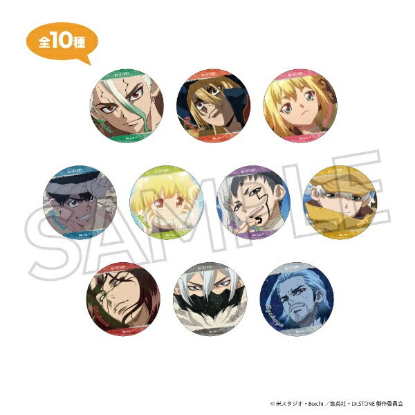 Dr.STONE(ドクターストーン) トレーディング場面写缶バッジBOX 全10種