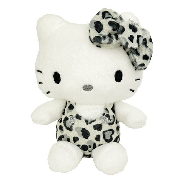 サンリオ ハローキティ ヒョウ柄シリーズ お座りぬいぐるみ モノクロ