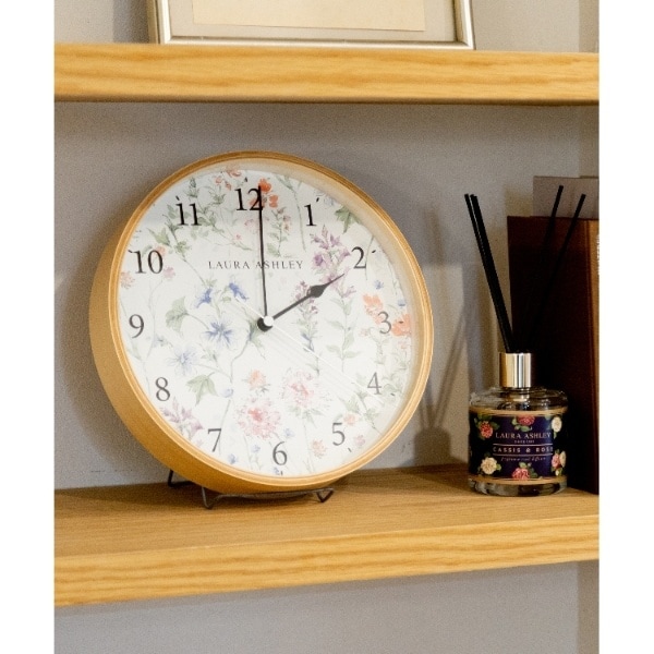 ワイルドメドウ柄 ウォール クロック | ローラ アシュレイ(LAURA