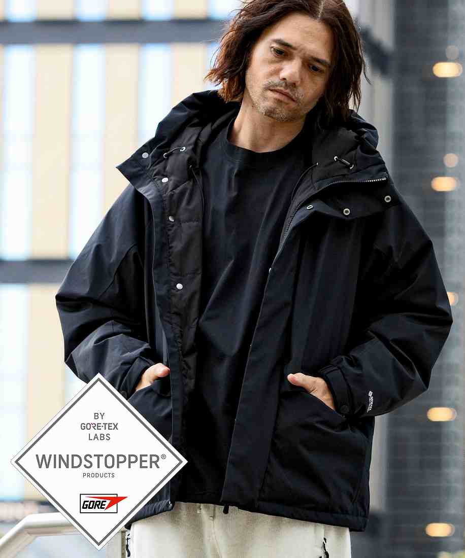 phenix フラップポケットダウンジャケット WINDSTOPPER | プラス
