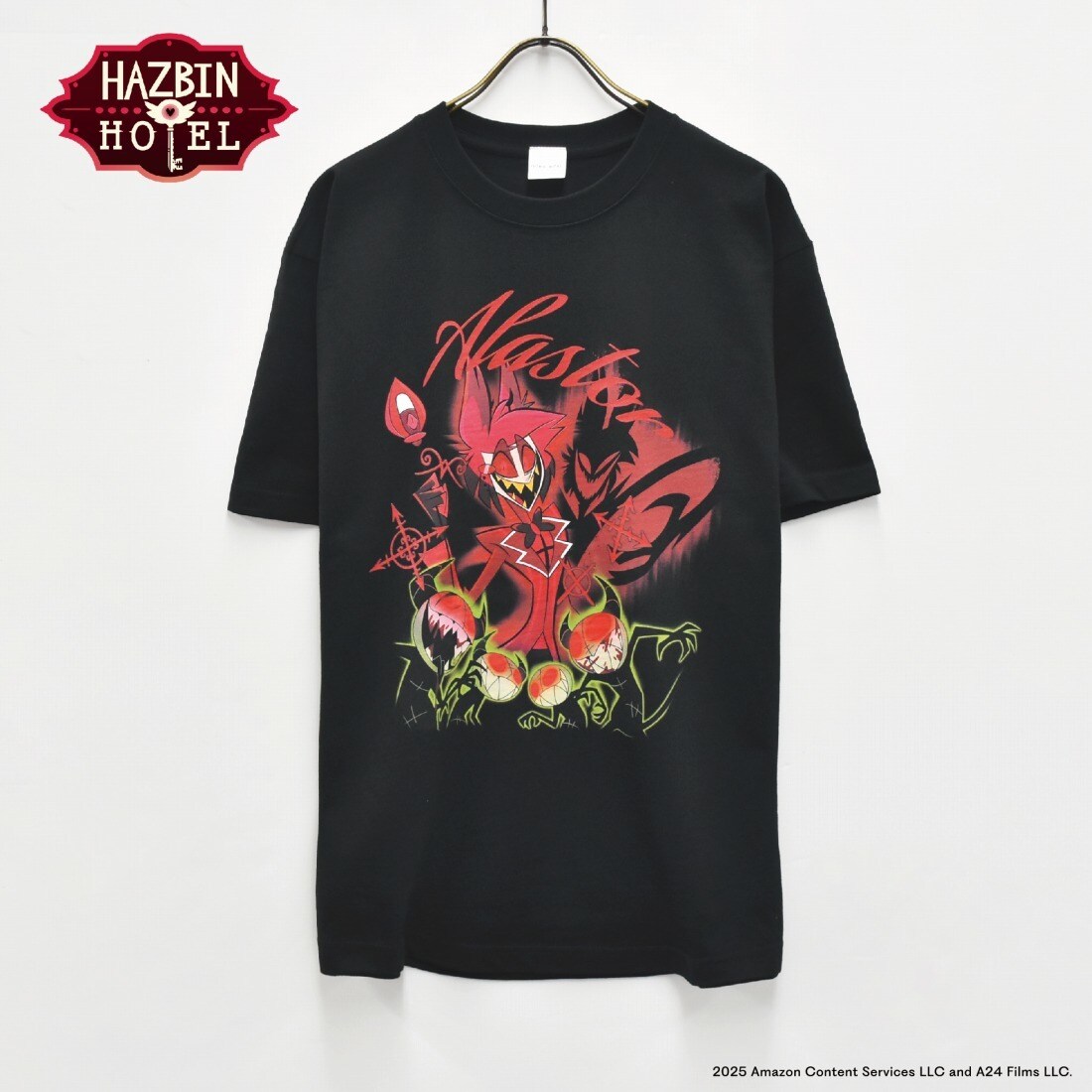 HAZBIN HOTEL 【ハズビンホテル】 アラスター Tシャツ | ブラック