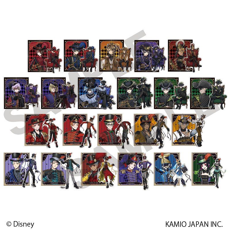 ディズニー ツイステッドワンダーランド_トレーディングステッカー