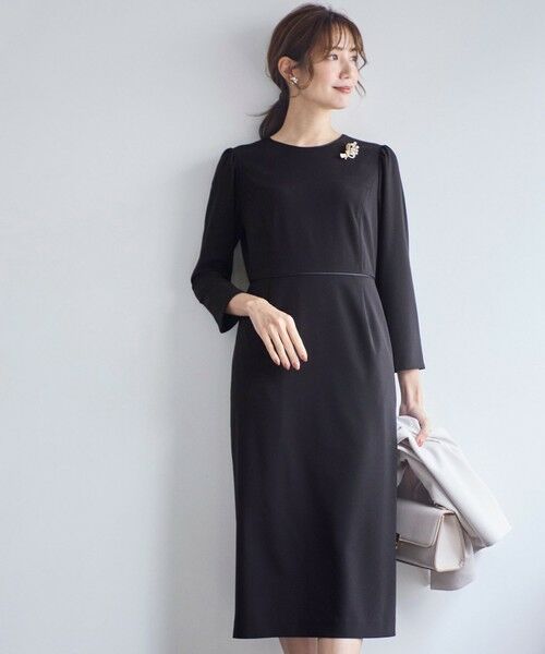 洗える】セレモニーダブルクロス ワンピース （ロング・マキシ丈