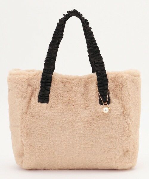 セール】 フリルハンドルフェイクファー バッグ （トートバッグ）｜ANY