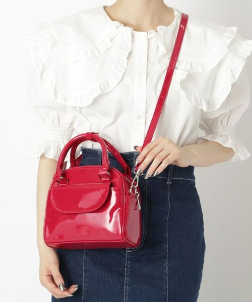 セール】 エナメル調2WAYミニボストン （ボストンバッグ）｜ESPERANZA