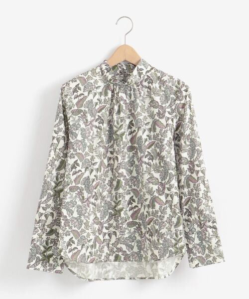 セール】 リバティプリントハイネックブラウス （シャツ・ブラウス