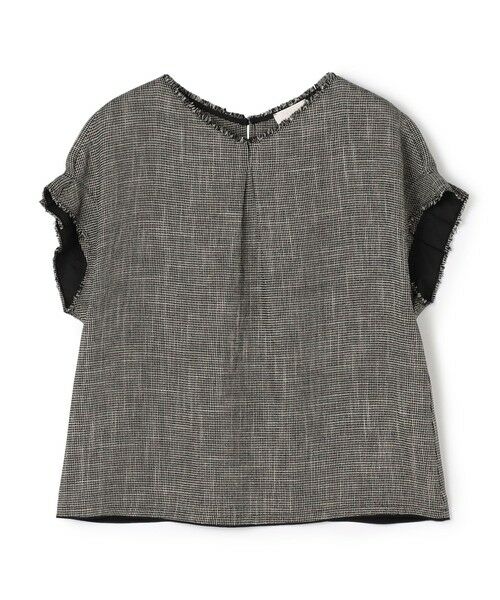 セール】 ポリエステルレーヨンカラミ タックスリーブブラウス