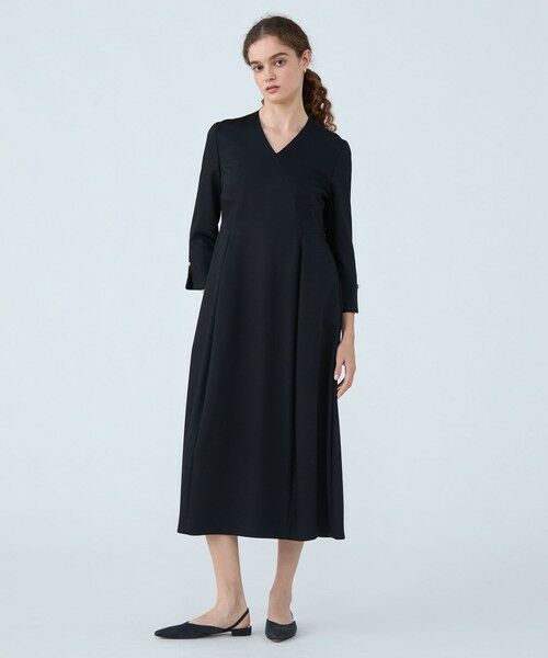 セール】 ウェーブツイル Vラップワンピース （ロング・マキシ丈