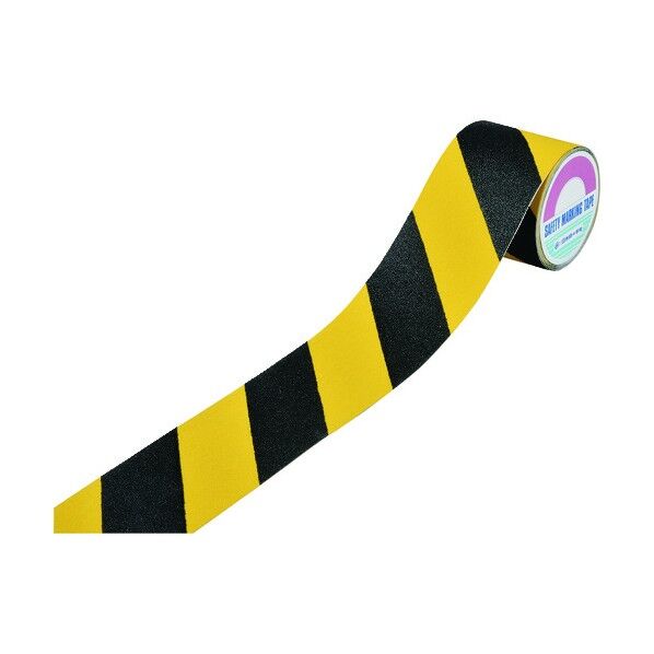 日本緑十字社 260233 滑り止めトラ柄テープ ASS‐105NTR 塩ビ＋鉱物粒子