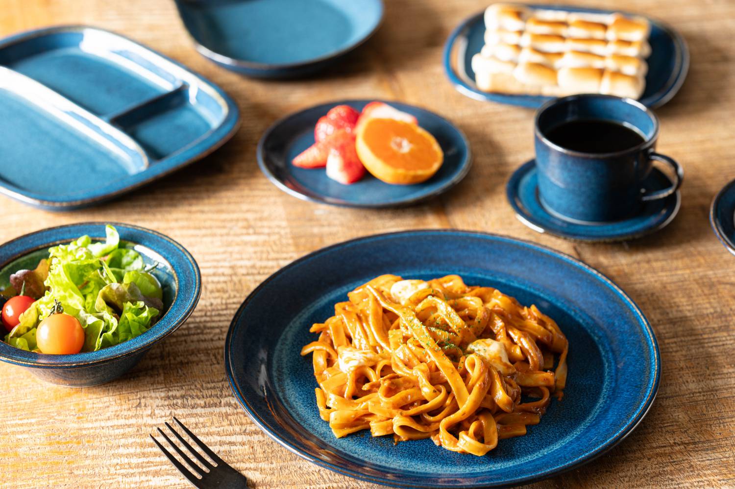 北欧ブルー 深ブルー 15.5cmサラダボウル[定番] - 業務用食器販売用