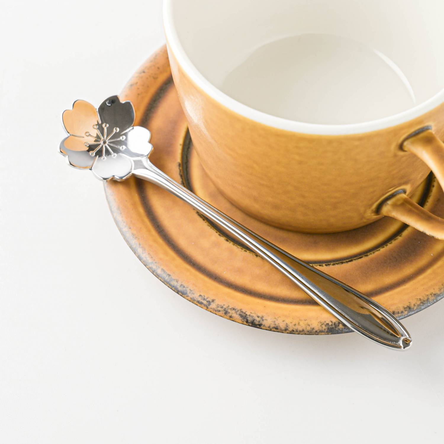 フラワーカトラリー コーヒースプーン シルバー サクラ 桜[定番