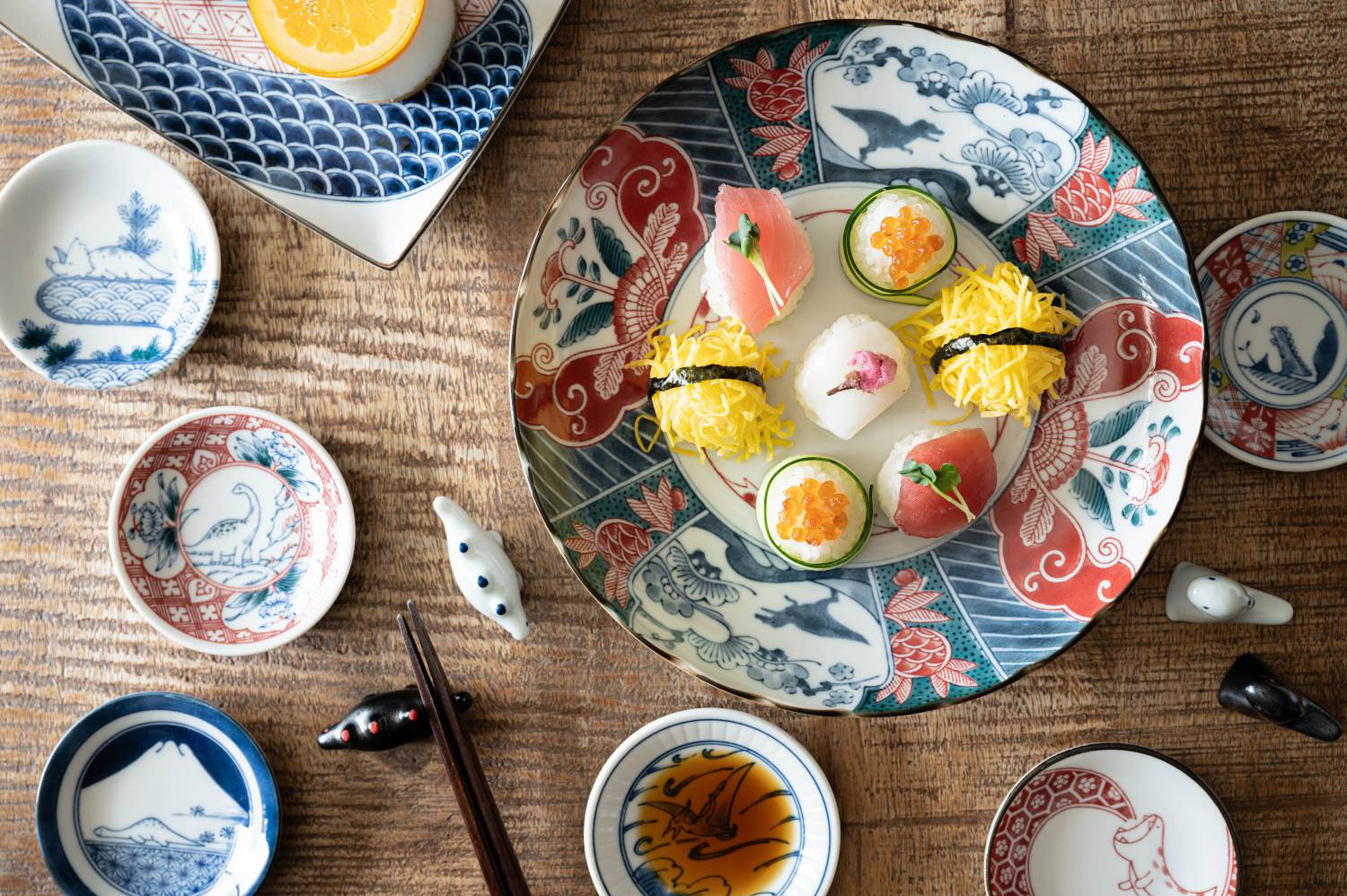 江戸っ子恐竜 祥瑞竜 長角皿[定番] - 業務用食器販売用食器 卸売のやまに