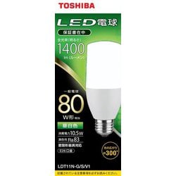 ヨドバシ.com - 東芝 TOSHIBA 一般電球形LED電球 80W形相当 配光角300