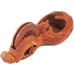 ヨドバシ.com - 嘉孝製作所 木製墨壺 (鶴亀) 赤欅 255mm 通販【全品