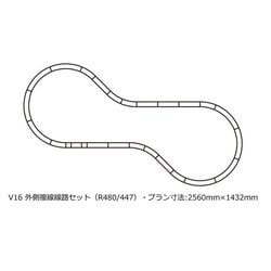 ヨドバシ.com - KATO カトー 20-876 V16 外側複線線路セット（R480/447