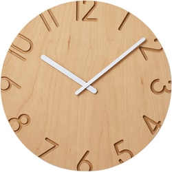 ヨドバシ.com - Lemnos レムノス 掛け時計 CARVED WOOD BIRCH