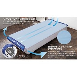 ヨドバシ.com - 空調服 空調ベッド（R） 風眠 接触冷感シーツ（ブルー