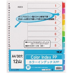 ヨドバシ.com - テージー TEJI カラーインデックスPP A4 30穴／2・4穴