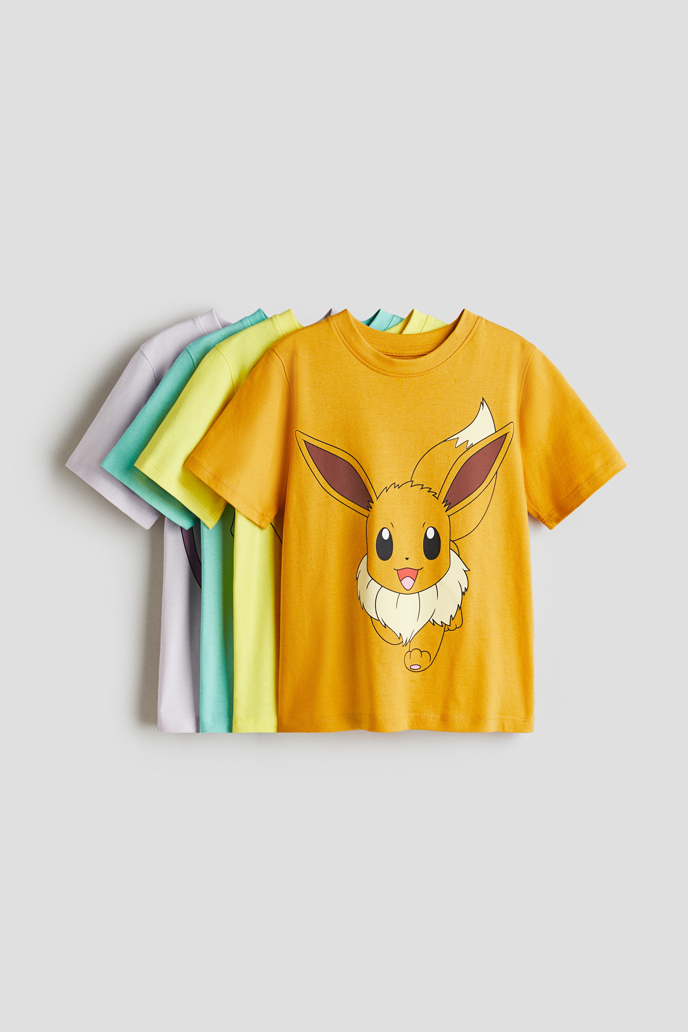 プリントTシャツ 4枚セット - イエロー／ポケモン - Kids | H&M JP