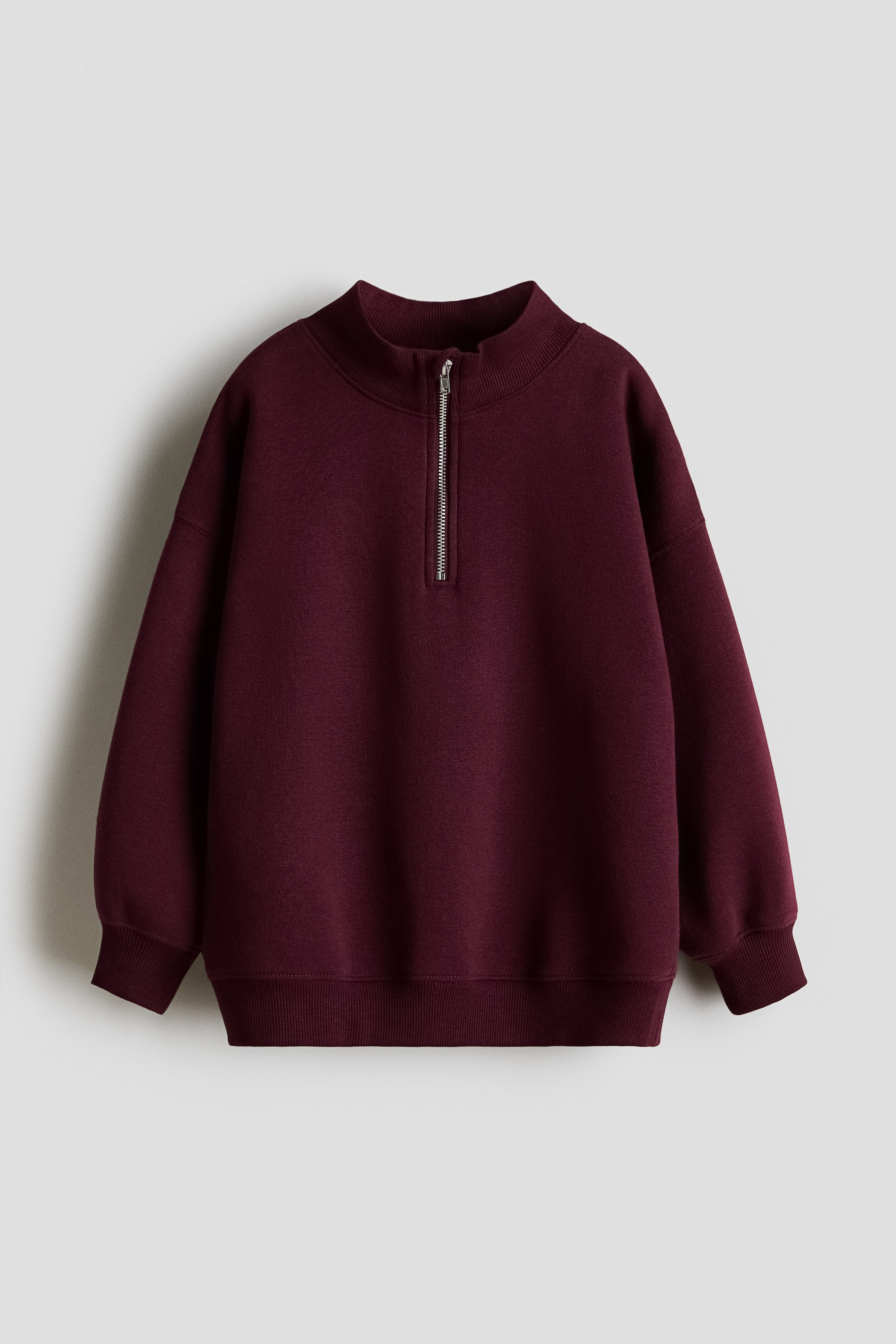 Half-Zip Sweatshirt - Dark red - Kids | H&M US
