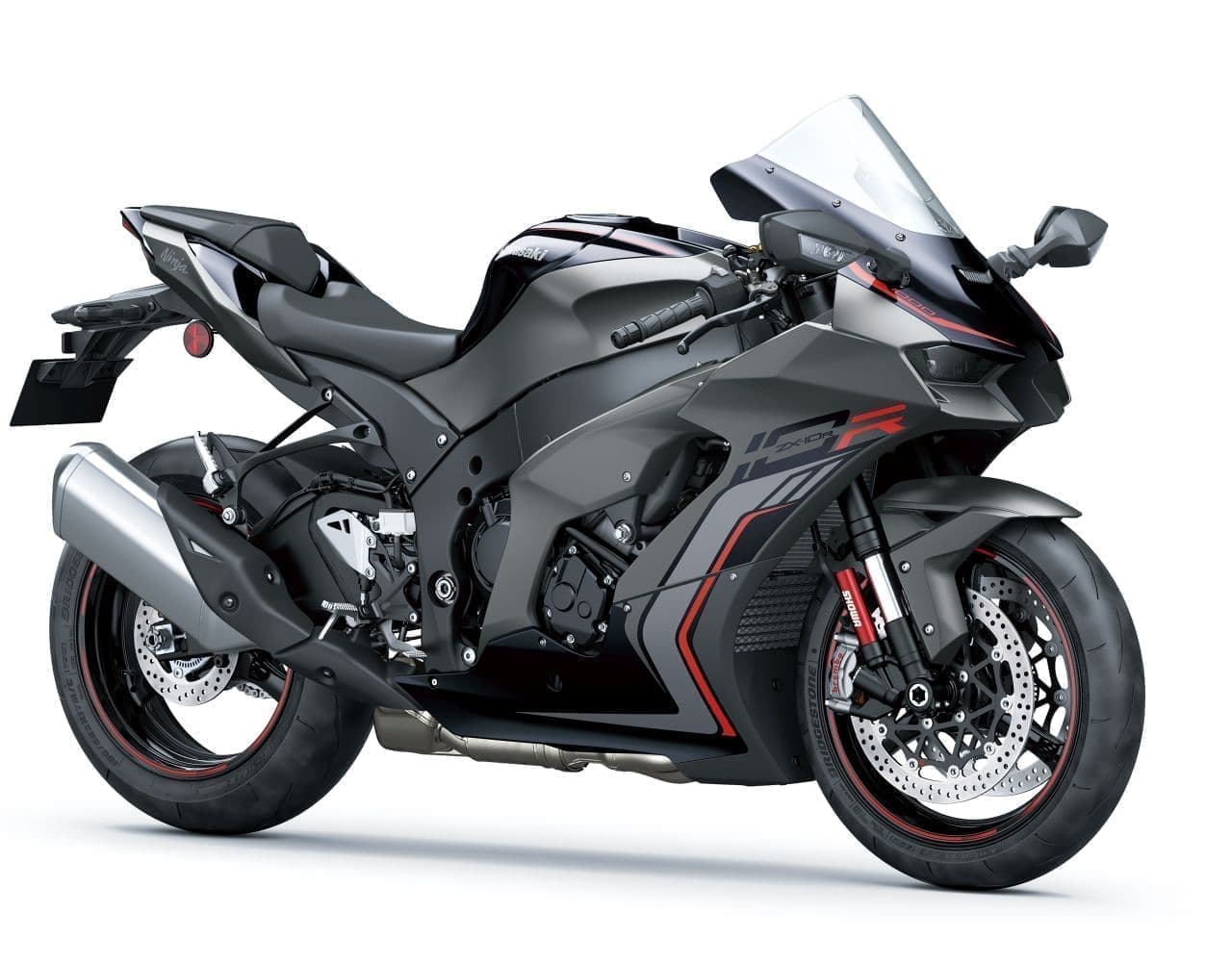 カワサキ「Ninja ZX-10R」にニューグラフィック！ グレーxブラックで