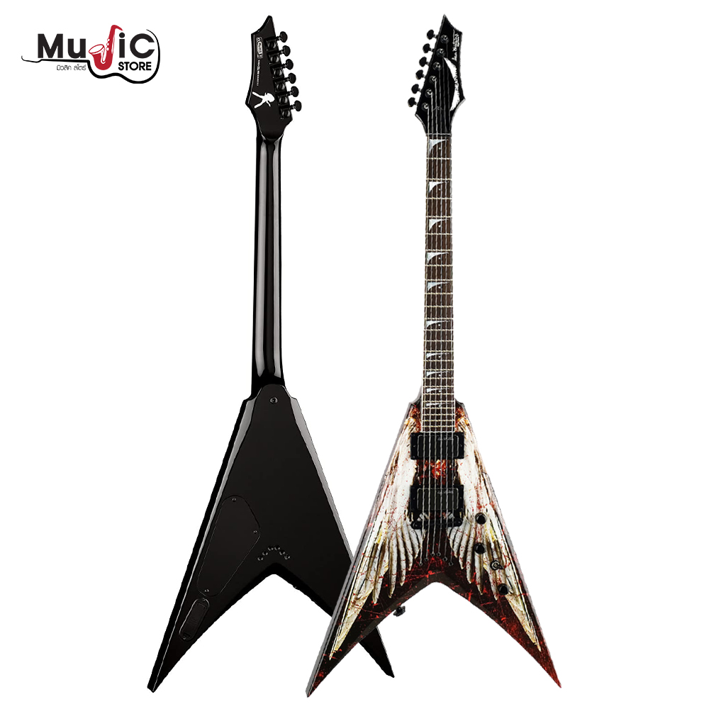 Dean V Dave Mustaine Guitar - Angel of Death w/Case