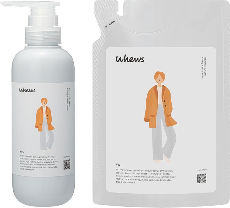 whews（フューズ）レン トリートメント／ダメージケア&モイスト