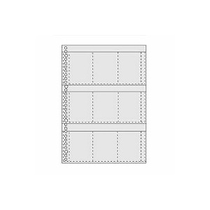 名刺カードポケット 名刺整理帳リーフ A4 K-613/615/618用 タテ入れ