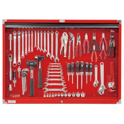 送料無料】 TONE トネ シャッター付きサービスボードセット C635の通販