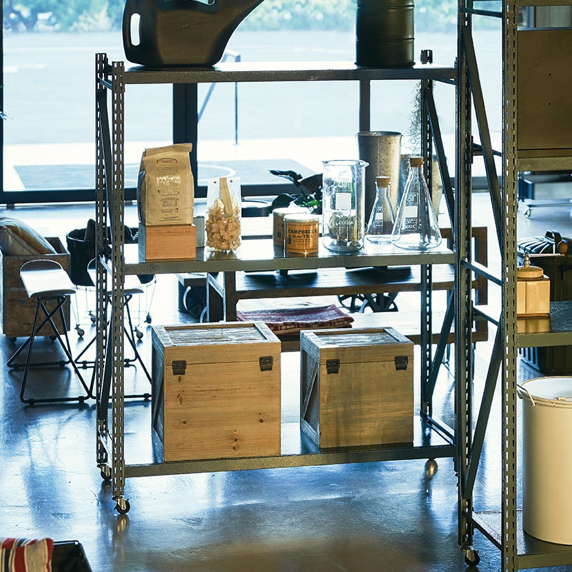 送料無料】 オープンラック 収納棚 ボルトレスラック3D ディスプレイ