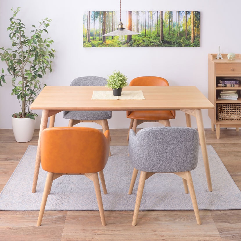 送料無料】 4人用 ダイニング5点セット (テーブル+チェア4脚