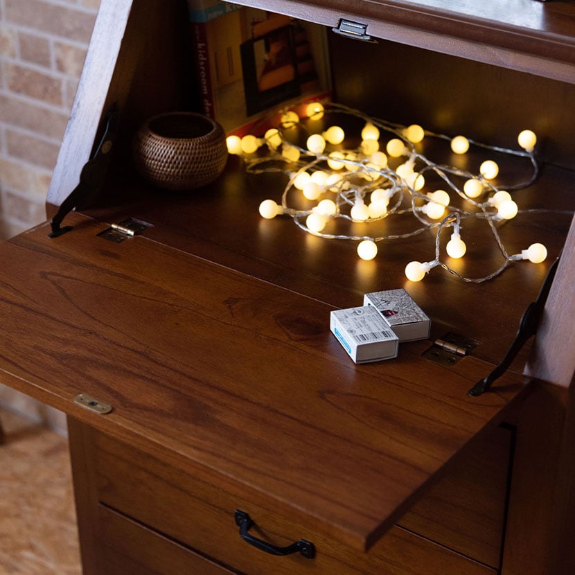 送料無料】 ライティングチェスト ライティングビューロー チェスト