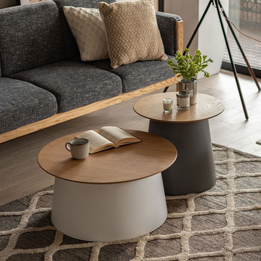 送料無料】 ラウンドテーブル 円形テーブル サイドテーブル 円形 ロー