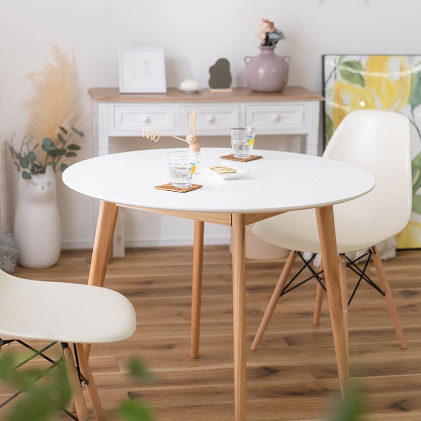 送料無料】 2人用 ダイニングセット 3点 (幅900mmテーブル+チェア2脚