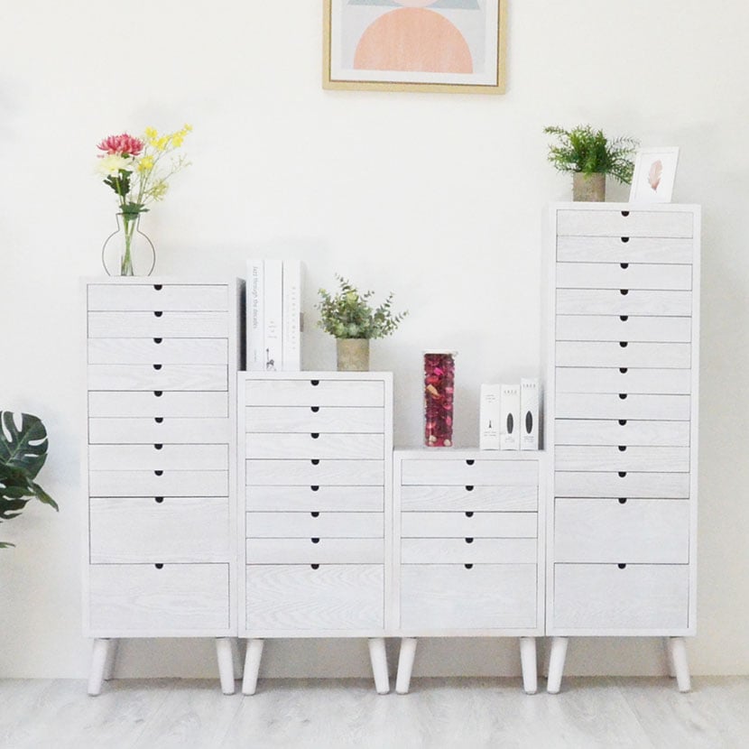 送料無料】 多段チェスト 13段タイプ 幅360×奥行255×高さ1175mmの通販