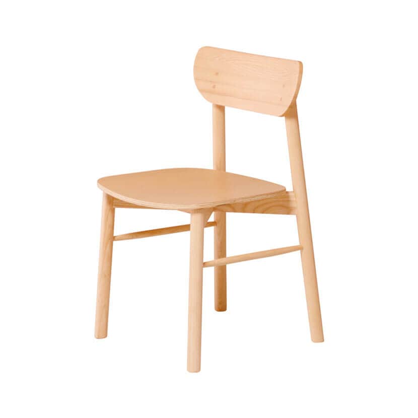 送料無料】 【2脚セット】 SOCIA 木製チェア 成形合板 突板張り 天然木